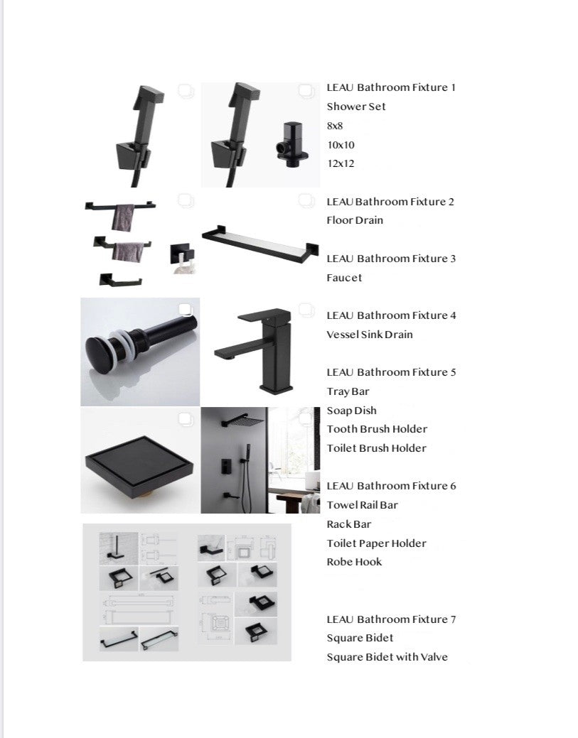 LEAU BATHROOM FIXTURE 1-7