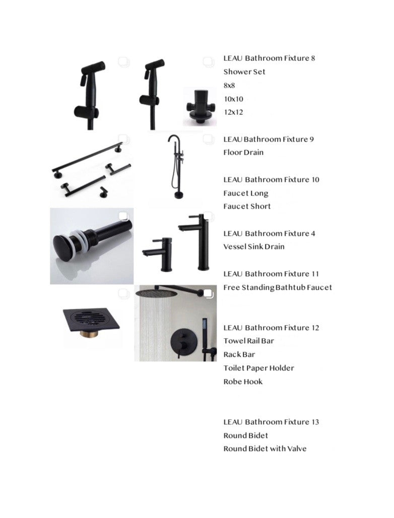 LEAU BATHROOM FIXTURE 8-13