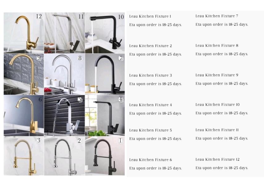 LEAU KITCHEN FIXTURE 1-12